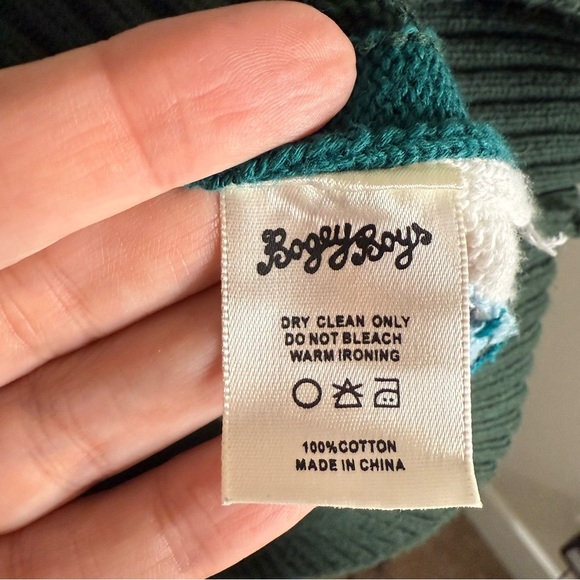 Bogey Boy Seeing Green Cardigan Size Large - Picture 5 of 6